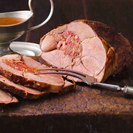 Gefüllte Rehkeule Gefüllte Rehkeule