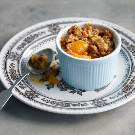 Aprikosen-Amarettini-Crumble Aprikosen-Amarettini-Crumble