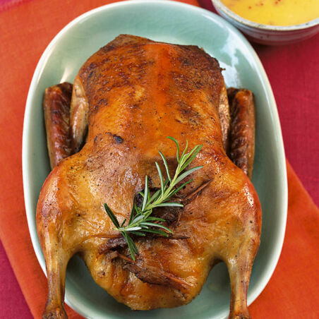 Gefüllte Ente aus dem Bratschlauch Gefüllte Ente aus dem Bratschlauch