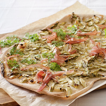 Spargel-Flammkuchen Spargel-Flammkuchen