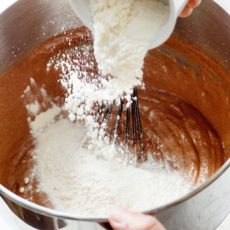 Schokokuchen mit Kirschkompott Schokokuchen mit Kirschkompott