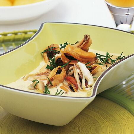 Muscheln in Bier-Senf-Sauce Muscheln in Bier-Senf-Sauce