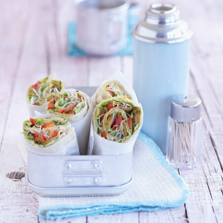Gemüse-Wraps mit Lupinenfilet Gemüse-Wraps mit Lupinenfilet