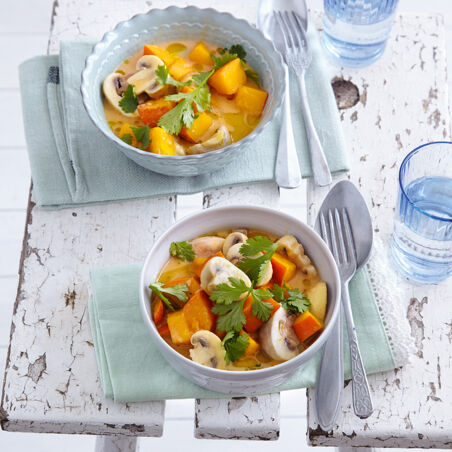 Kürbis-Pilz-Curry Kürbis-Pilz-Curry