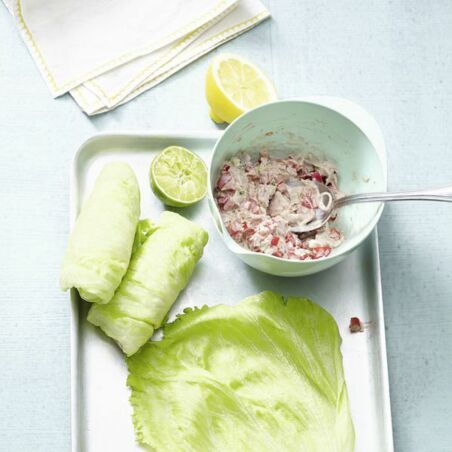 Salatwraps mit Thunfisch