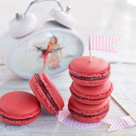 Rhabarber-Macarons Rhabarber-Macarons