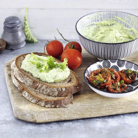 Sandwich mit Grünkohlcreme Sandwich mit Grünkohlcreme