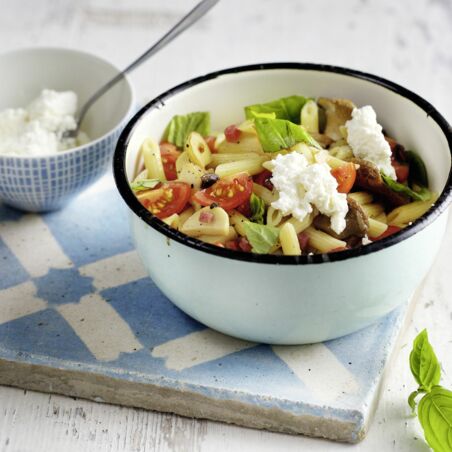 Kräuterseitling-Schinken-Nudeln Kräuterseitling-Schinken-Nudeln