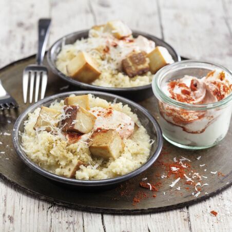 Bulgur mit Tofu Bulgur mit Tofu
