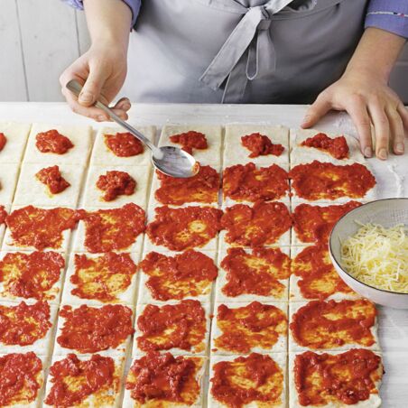 Pizza-Ziehharmonikabrot Pizza-Ziehharmonikabrot