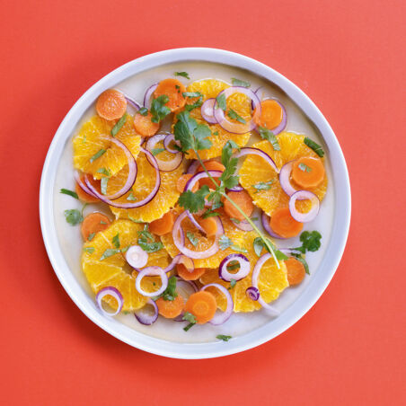 Orientalischer Orangen Moehrensalat Orientalischer Orangen Moehrensalat