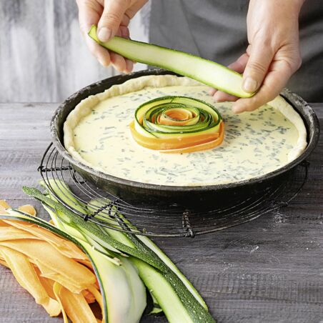 Zucchini-Möhren-Tarte Zucchini-Möhren-Tarte