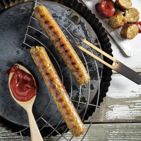 Grobe Soja-Bratwurst Grobe Soja-Bratwurst