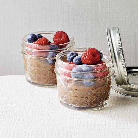 Seidentofu-Mousse-Heidelbeeren Seidentofu-Mousse-Heidelbeeren