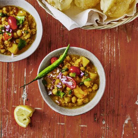 Kichererbsen auf Bengalische Art Kichererbsen auf Bengalische Art