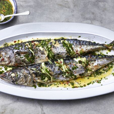 Gegrillte Makrelen Gegrillte Makrelen