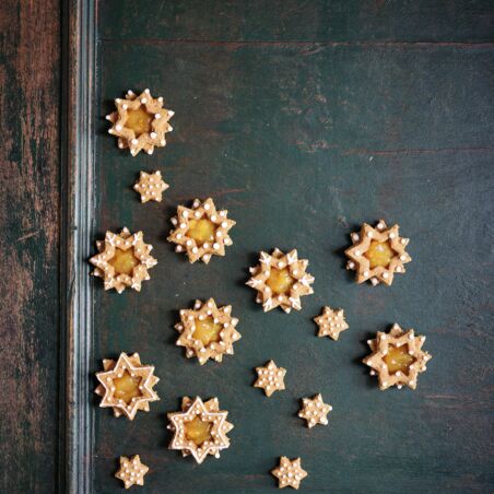 Orangen-Lebkuchen-Sterne Orangen-Lebkuchen-Sterne