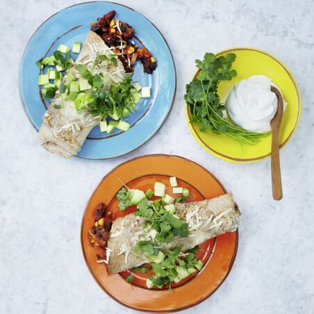 Wrapauflauf mit Bohnen Wrapauflauf mit Bohnen