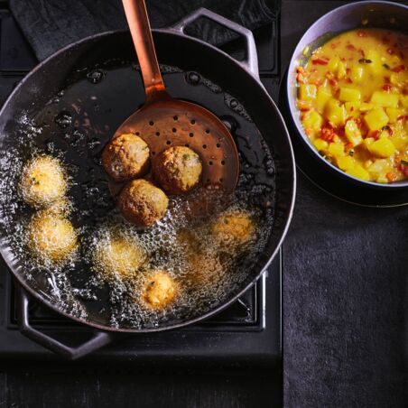 Falafeln mit Mangochutney