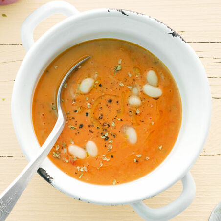 Bohnen-Tomaten-Suppe