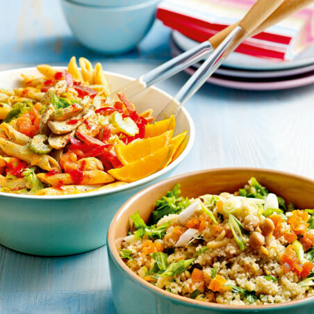 Couscous-Salat mit Kichererbsen