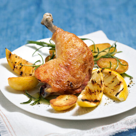 Zitronen-Hähnchenkeule Zitronen-Hähnchenkeule