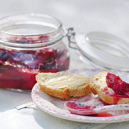 Pflaumenkonfitüre aus dem Ofen Pflaumenkonfitüre aus dem Ofen