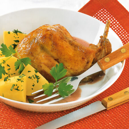 Kaninchen in Rotwein Kaninchen in Rotwein