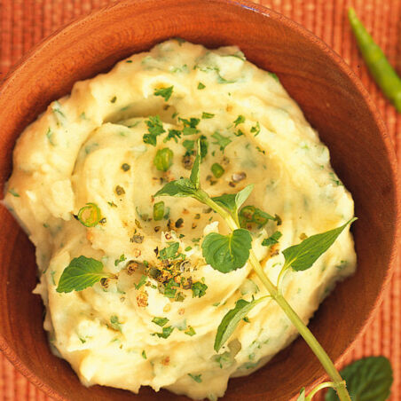 Kartoffelpüree mit Minze & Chili Kartoffelpüree mit Minze & Chili