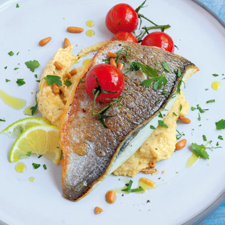 Dorade mit Kichererbsenpüree Dorade mit Kichererbsenpüree