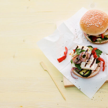 Halloumi-Burger Halloumi-Burger
