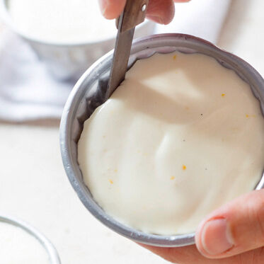 Joghurtmousse mit Kompott Joghurtmousse mit Kompott