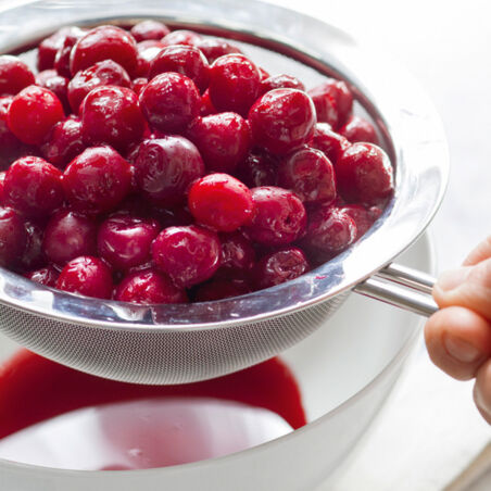 Schokokuchen mit Kirschkompott Schokokuchen mit Kirschkompott