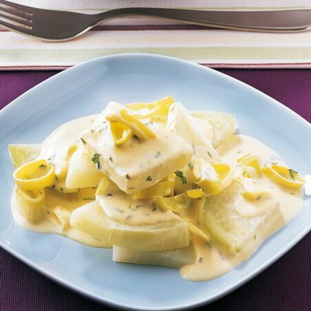 Kohlrabi mit Lauchsauce Kohlrabi mit Lauchsauce