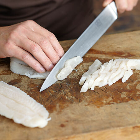 Pangasius-Ceviche mit Chili und Kokosmilch Pangasius-Ceviche mit Chili und Kokosmilch