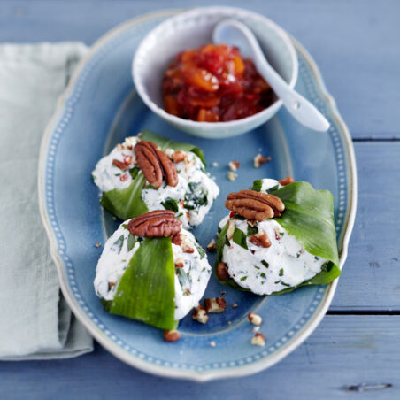 Ziegenfrischkäse mit Chutney Ziegenfrischkäse mit Chutney