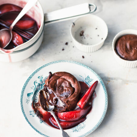 Moelleux au chocolat - Warme Schokoküchlein Moelleux au chocolat - Warme Schokoküchlein