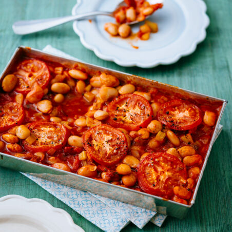 Gigandes-Bohnen in Tomatensauce Gigandes-Bohnen in Tomatensauce