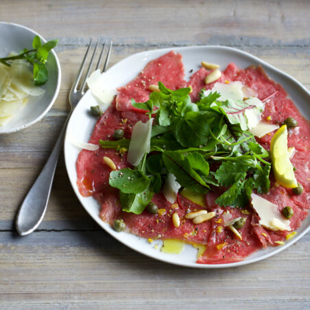 Carpaccio mit Rinderfilet Carpaccio mit Rinderfilet