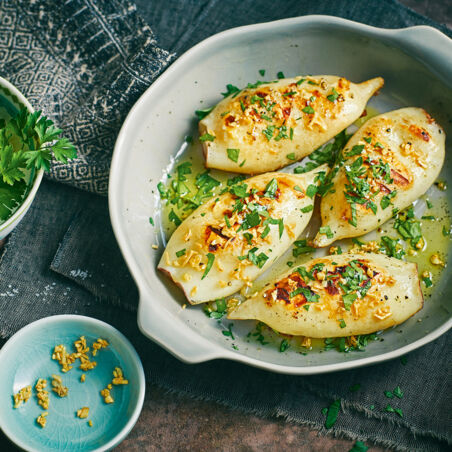 Tintenfische mit Knoblauch Tintenfische mit Knoblauch