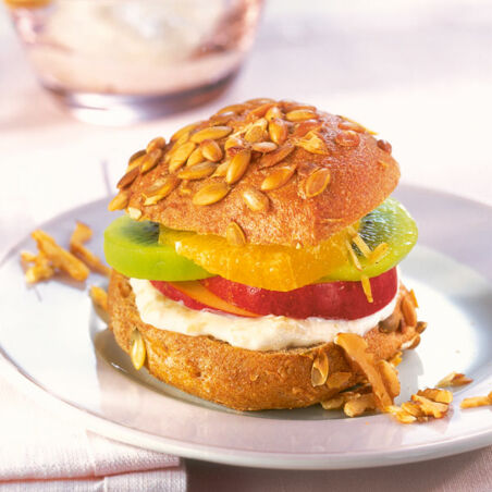 Süßer Früchte-Burger Süßer Früchte-Burger