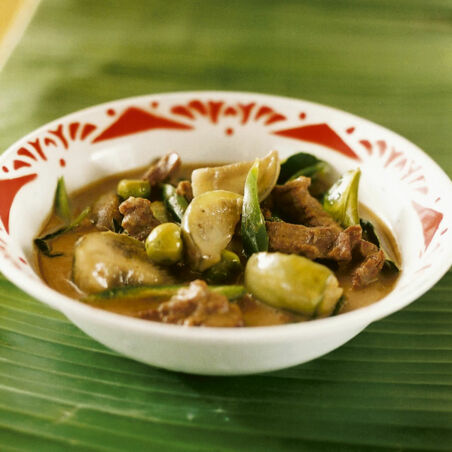 Grünes Curry mit Thai-Auberginen Grünes Curry mit Thai-Auberginen