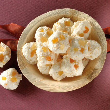 Kokosnuss-Makronen mit Früchten Kokosnuss-Makronen mit Früchten