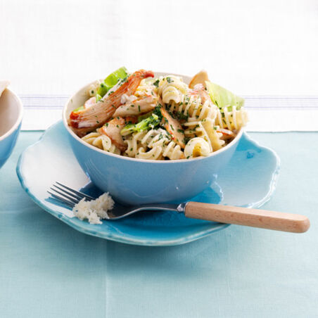 Nudeln mit Huhn, Lauch und Meerrettich Nudeln mit Huhn, Lauch und Meerrettich