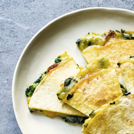 Quesadillas mit Spinat Quesadillas mit Spinat