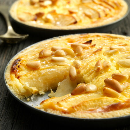 Apfeltarte mit Frischkäse Apfeltarte mit Frischkäse