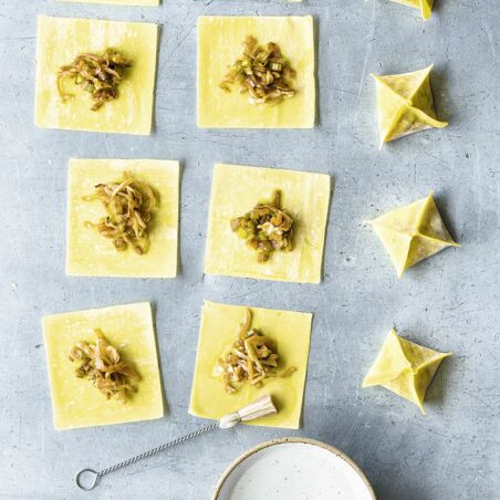 Gedämpfte Teigtaschen Gedämpfte Teigtaschen