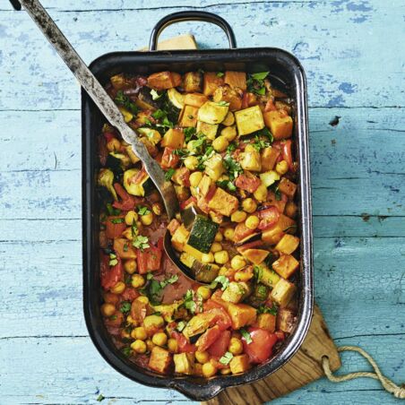 Schmorgemüse mit Kichererbsen Schmorgemüse mit Kichererbsen