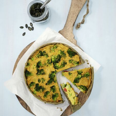 Paprika-Brokkoli-Quiche Paprika-Brokkoli-Quiche