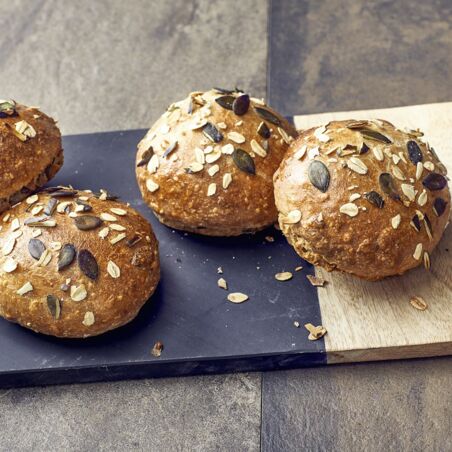 Vollkorn-Burgerbrötchen Vollkorn-Burgerbrötchen